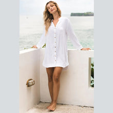 Load image into Gallery viewer, Soleil Cotton Shirt White