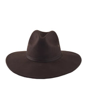 Load image into Gallery viewer, Wide Brim Ratatat 100% Wool Felt Hat Chocolate
