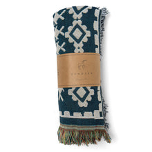 Load image into Gallery viewer, 'Blue Moon' Woven Picnic Rug/Throw