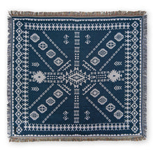 Load image into Gallery viewer, 'Blue Moon' Woven Picnic Rug/Throw
