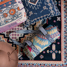 Load image into Gallery viewer, Cotton Carry Strap Blanket, Rug, Towel, Yoga Mat