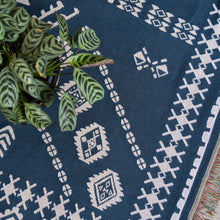 Load image into Gallery viewer, 'Blue Moon' Woven Picnic Rug/Throw