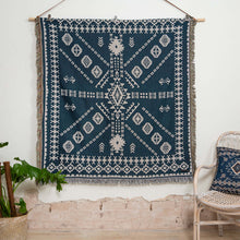 Load image into Gallery viewer, 'Blue Moon' Woven Picnic Rug/Throw