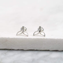 Load image into Gallery viewer, Minke Whale Tail Stud Earrings