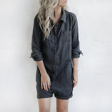 Load image into Gallery viewer, Boilersuit Suit Graphite 100% Linen