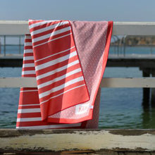 Load image into Gallery viewer, Classic Coastal Beach Towel XL - Desert to Ocean