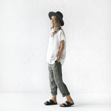 Load image into Gallery viewer, Top White 100% Linen