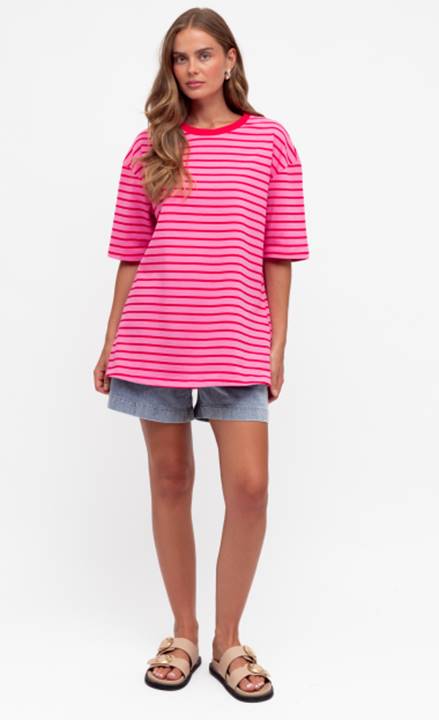 This Way Striped Tee