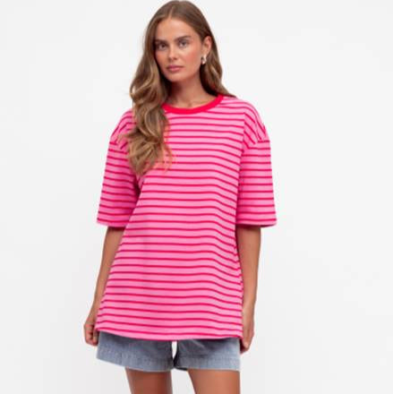 This Way Striped Tee