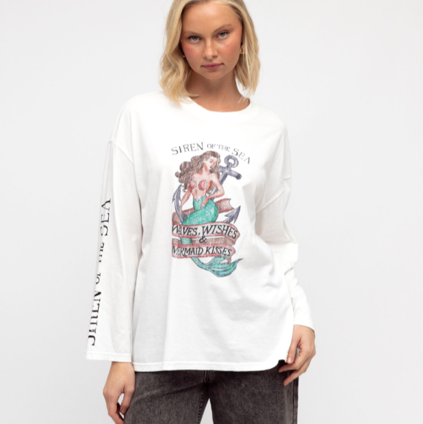 Siren Of The Sea  Long Sleeve Tee