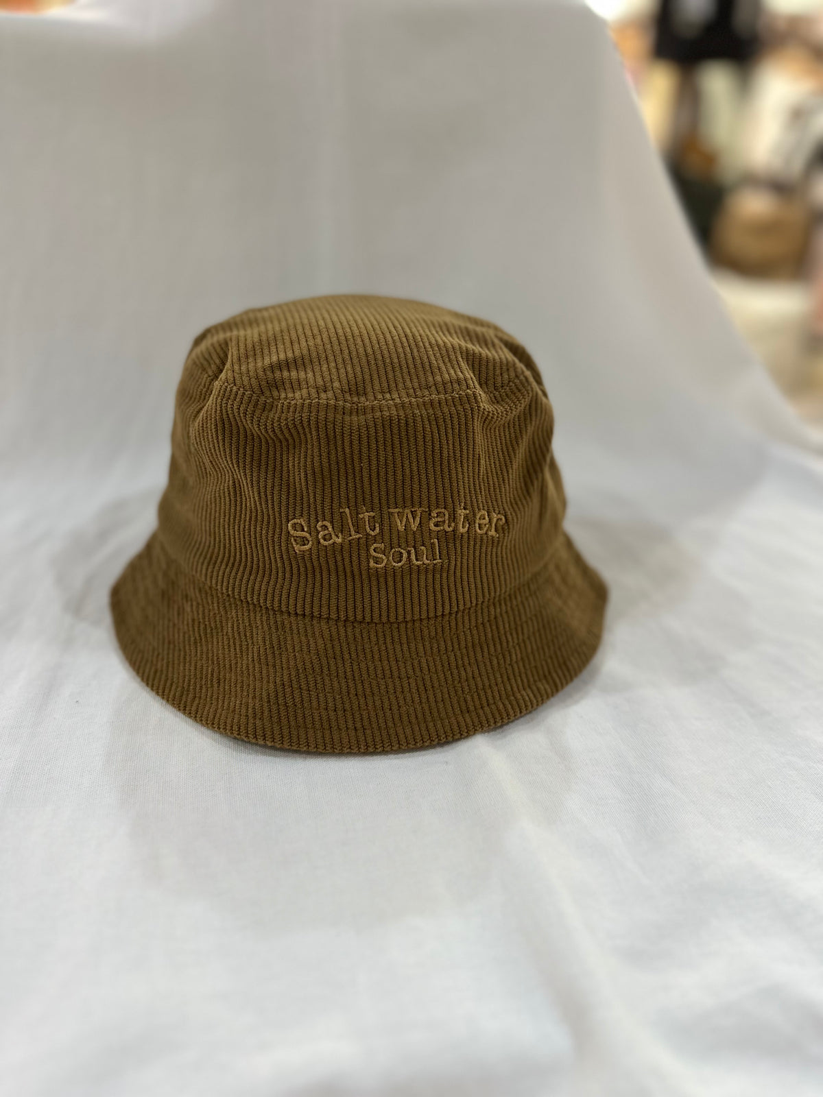 Saltwater Soul Cotton Corduroy Bucket Hat Chestnut - Desert to Ocean