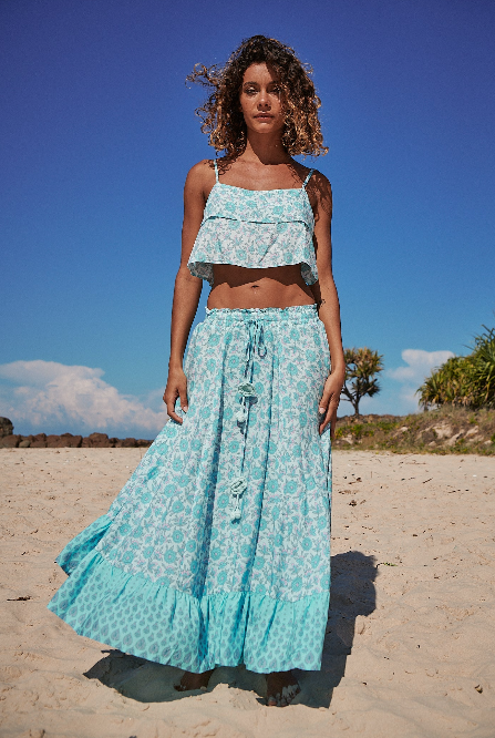 Laguna Print Vela Skirt