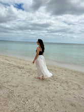 Load image into Gallery viewer, Castaway Maxi Slip Skirt Ivory
