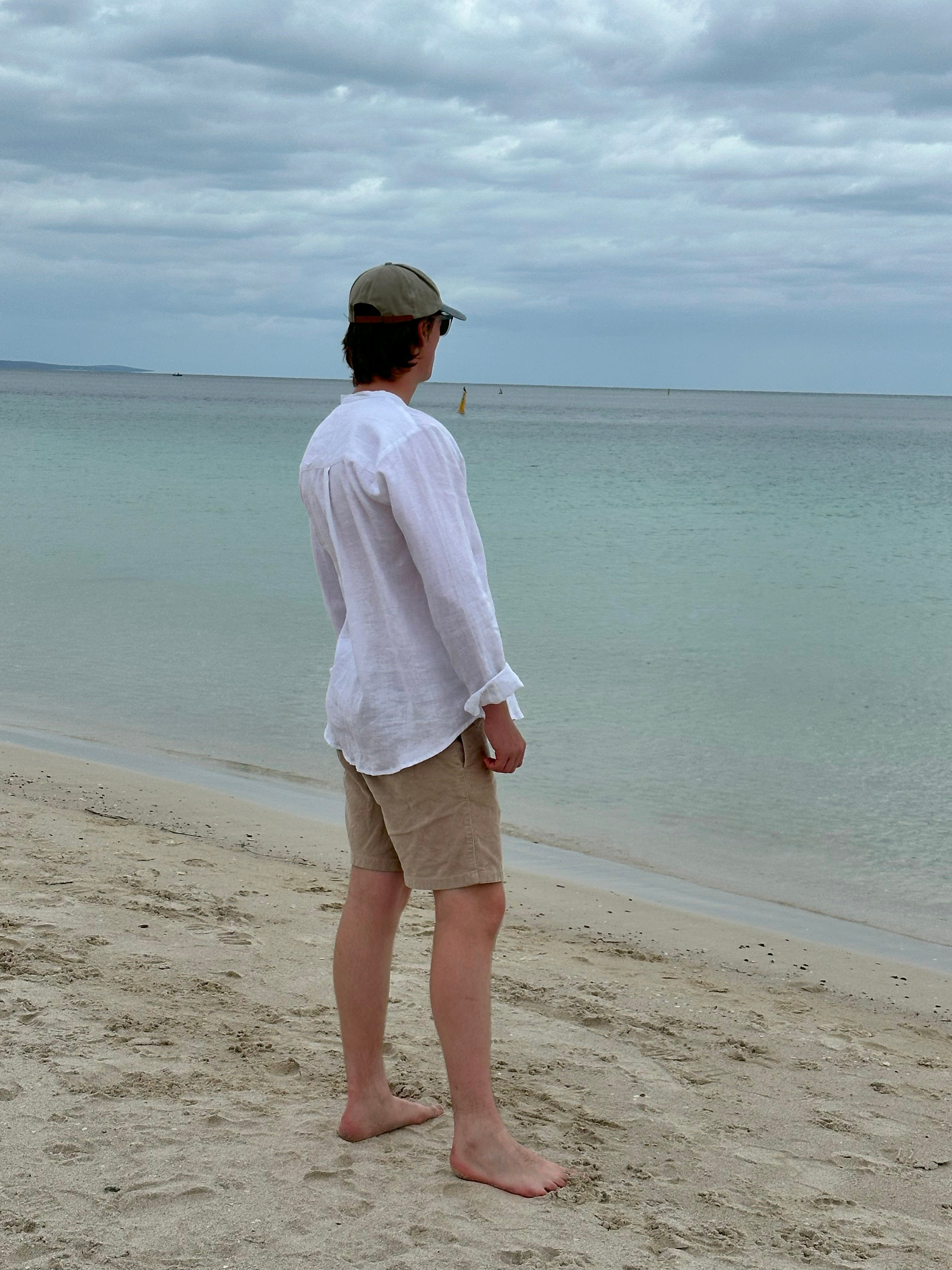 Breakwater Men's Linen Shirt White