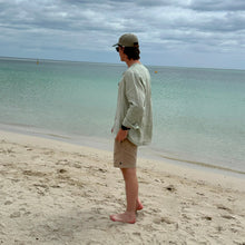 Load image into Gallery viewer, Breakwater Men&#39;s Linen Shirt Seafoam
