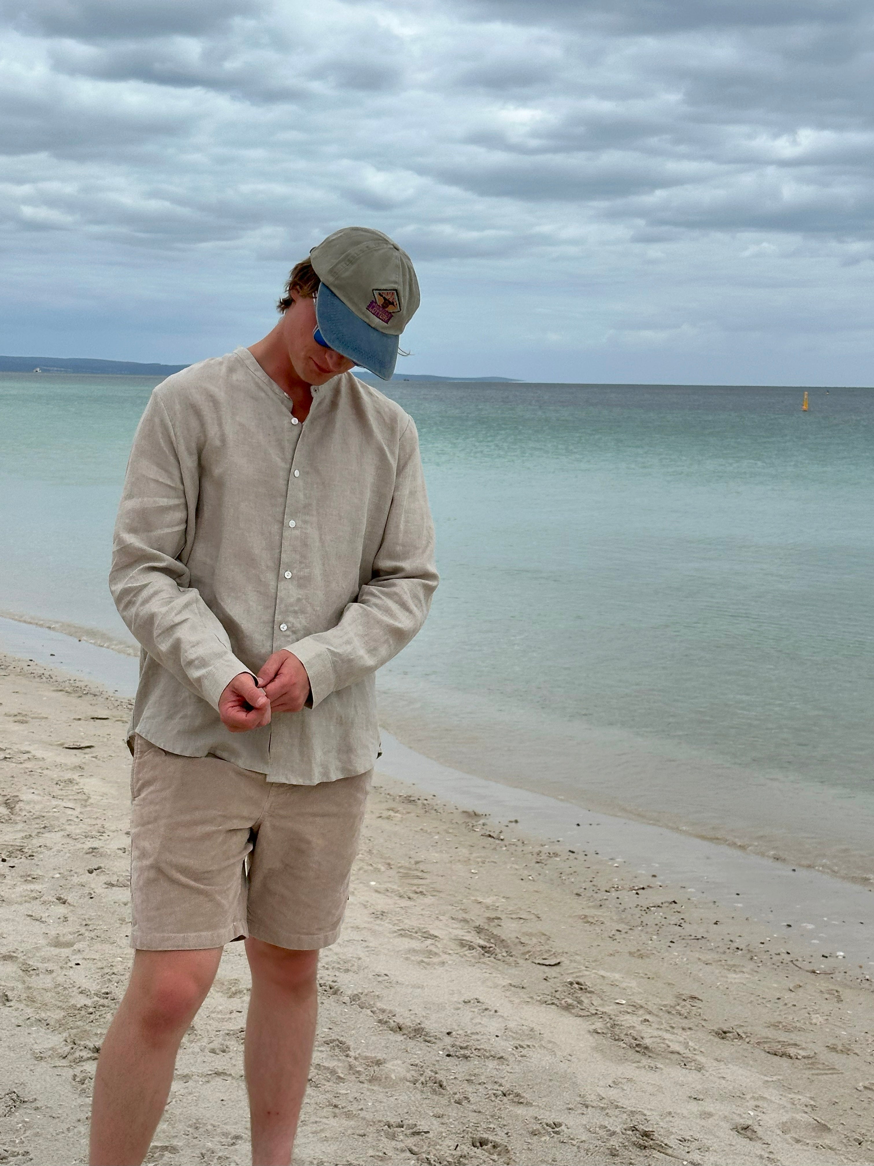 Breakwater Men's Linen Shirt Natural