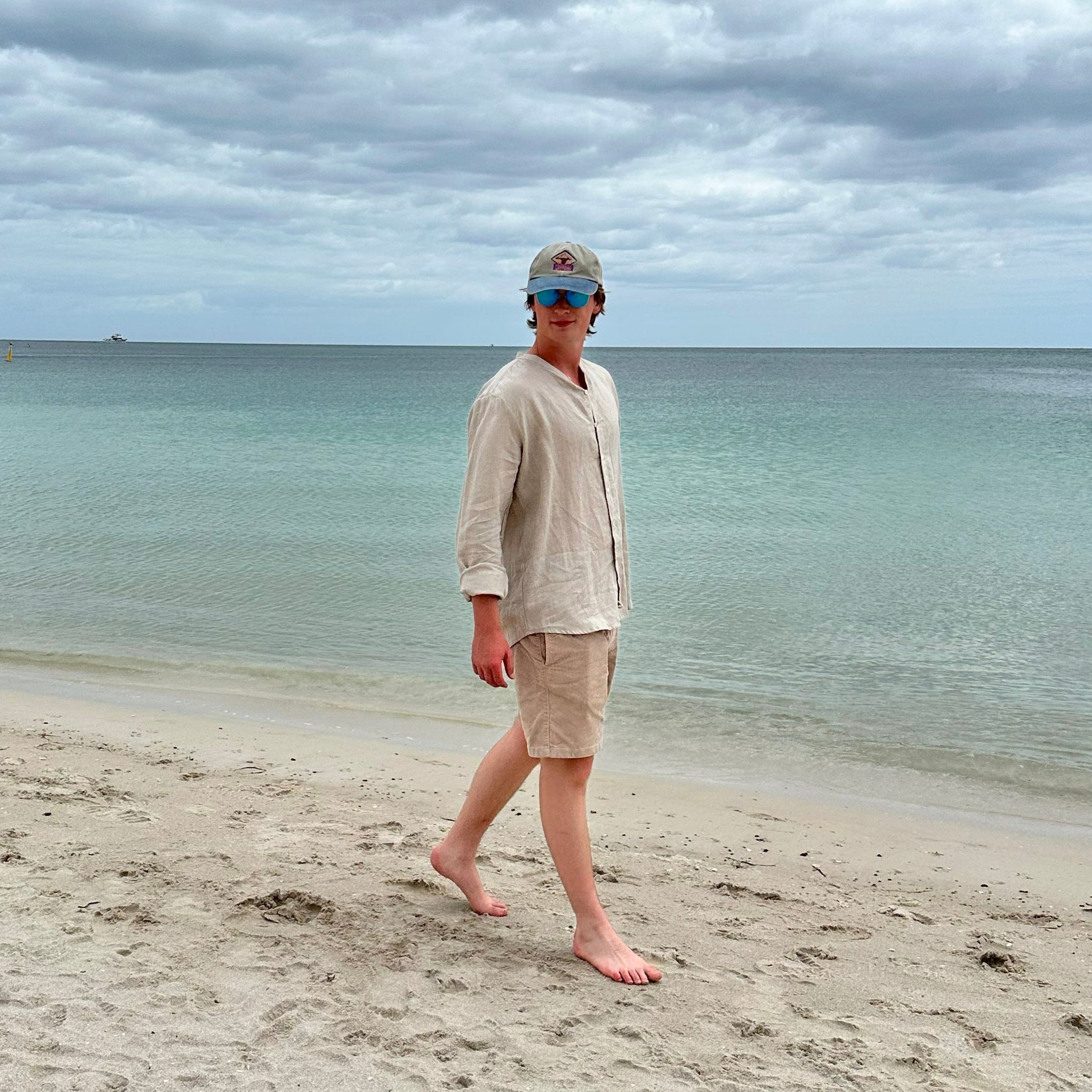 Breakwater Men's Linen Shirt Natural