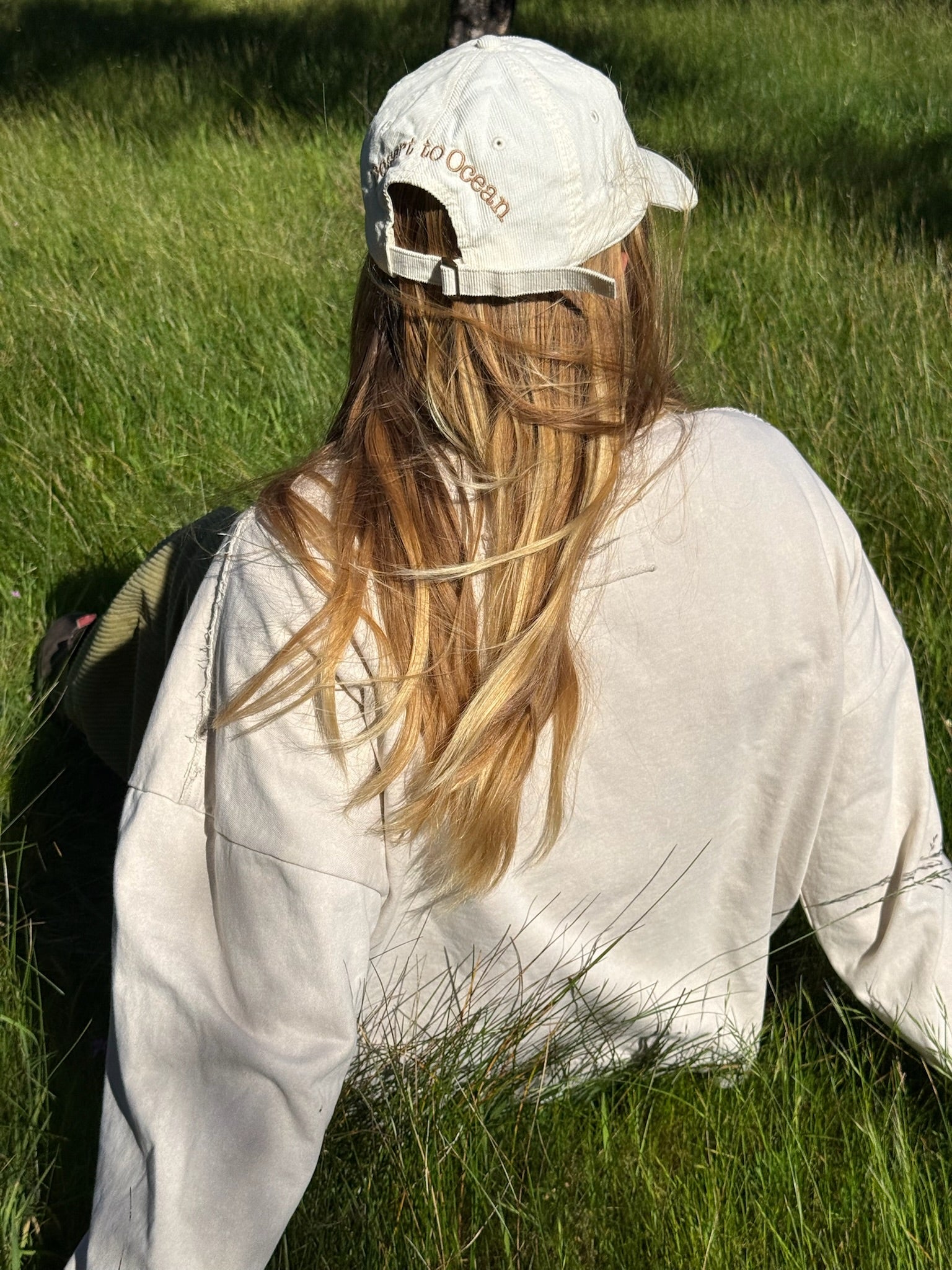 Saltwater Soul Cotton Corduroy Cap Ecru - Desert to Ocean
