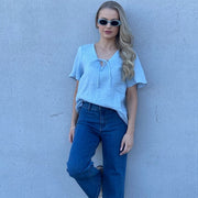 Linen Delight Top - Desert to Ocean