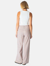 Load image into Gallery viewer, Sargent Stripe Pant Mocha 100% Cotton
