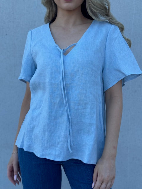 Linen Delight Top - Desert to Ocean