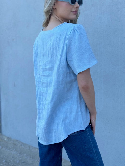 Linen Delight Top - Desert to Ocean
