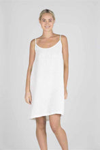 Load image into Gallery viewer, White Linen Slip Dress
