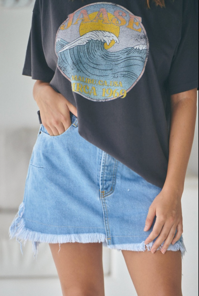 Sabina Vintage Denim Mini Skirt
