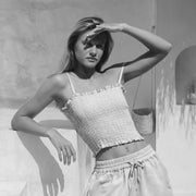 Cocos Linen Top Oyster - Desert to Ocean