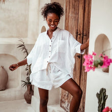 Load image into Gallery viewer, Claudia Linen Shirt Coconut Cream

