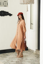 Load image into Gallery viewer, Mimi Shirt Dress Coppertone
