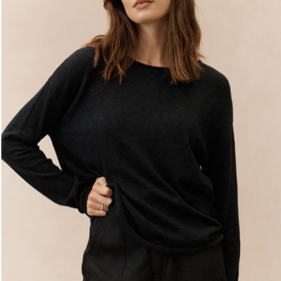 Nellie Top Black 100% Cotton
