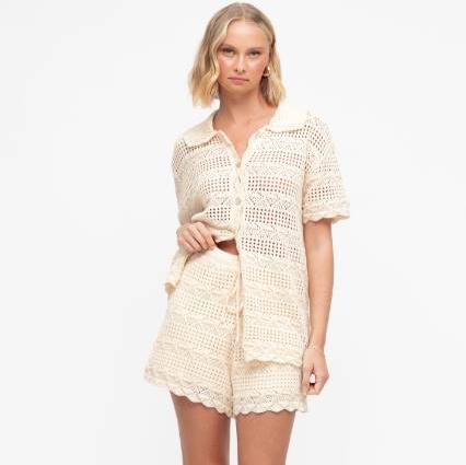 Cece Crochet Shorts