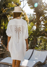 Load image into Gallery viewer, 3 Palms Shirtdress White
