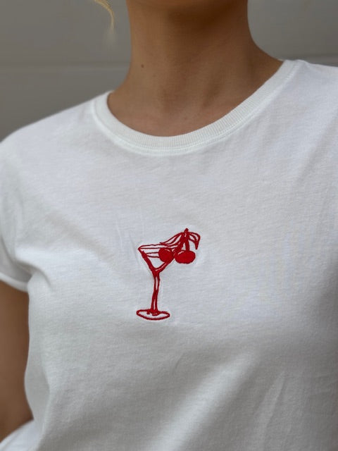 Martini Tee 100% Cotton