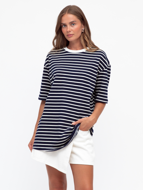 This Way Striped Tee