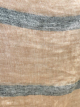 Load image into Gallery viewer, Dolce Scarf Pink &amp; Grey Stripe 100% Linen
