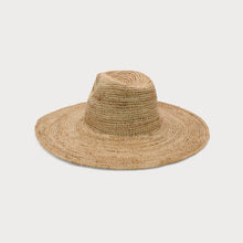 Load image into Gallery viewer, Cassis Wide Brim Straw Fedora
