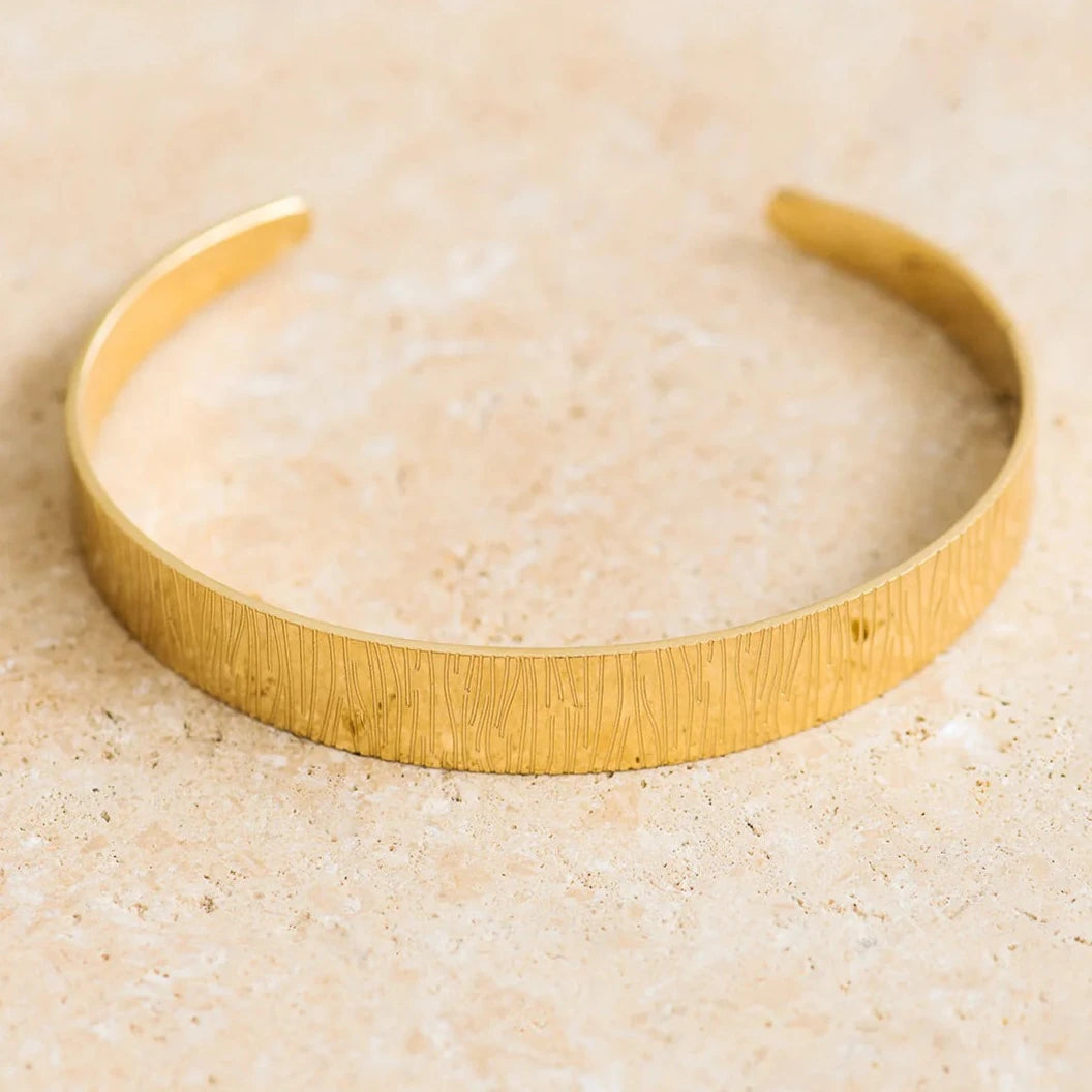 Azalea 18kt Yellow Gold Plated Cuff Bracelet