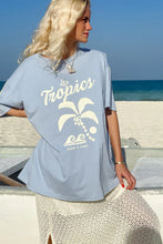 Load image into Gallery viewer, Palm Tropics T-shirt Blue
