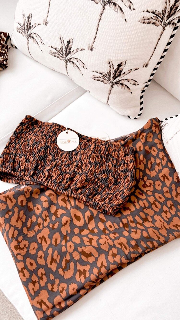 Isle Sarong Leopard Tan