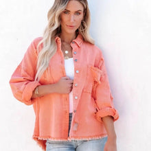 Load image into Gallery viewer, In the Fray Jacket Coral
