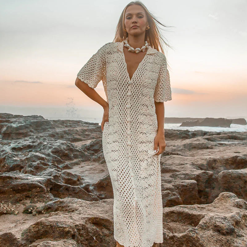 Crochet Maxi Dress M/L (12-14) – Desert to Ocean