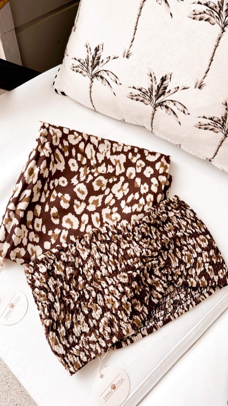 Isle Sarong Leopard Cream