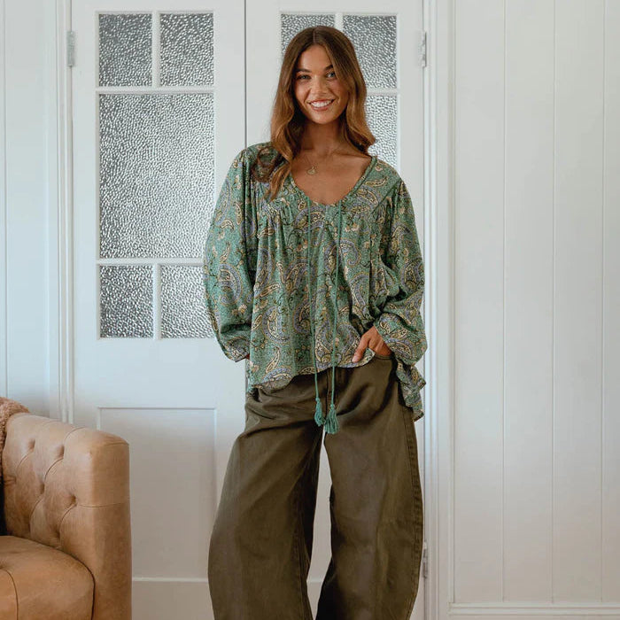 Sagewood Anna Top - Desert to Ocean