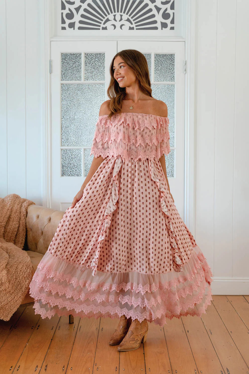 Georgie Maxi Sunset Pink - Desert to Ocean