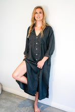 Load image into Gallery viewer, Dune Maxi Shirtdress Driftwood
