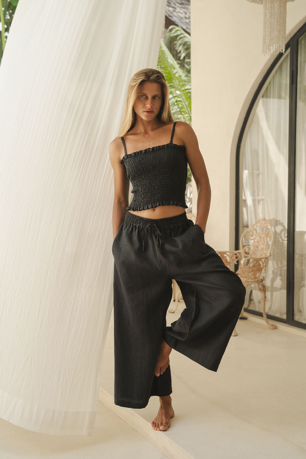 Cocos Linen Top Driftwood