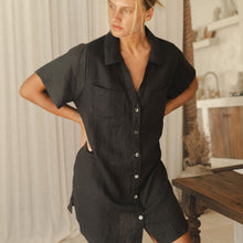 Load image into Gallery viewer, Grace Mini Shirtdress Driftwood
