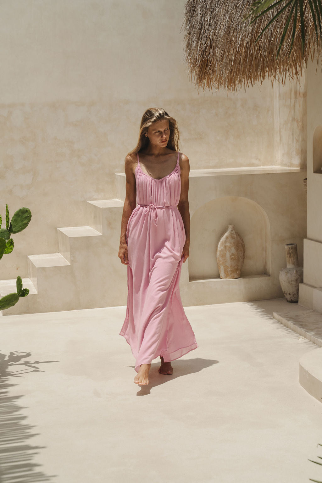 Solare Ecovero Maxi Slip Dress Gelato